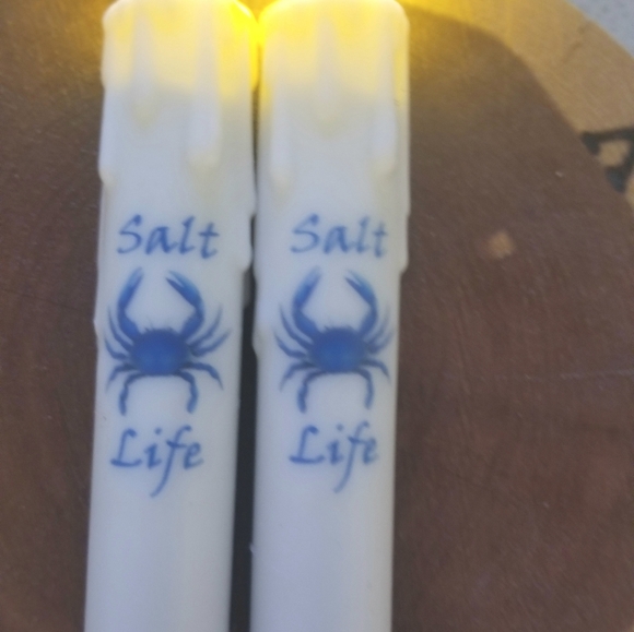 (1) BEach Crab Timer Candle w Shell Holder - Picture 3 of 5